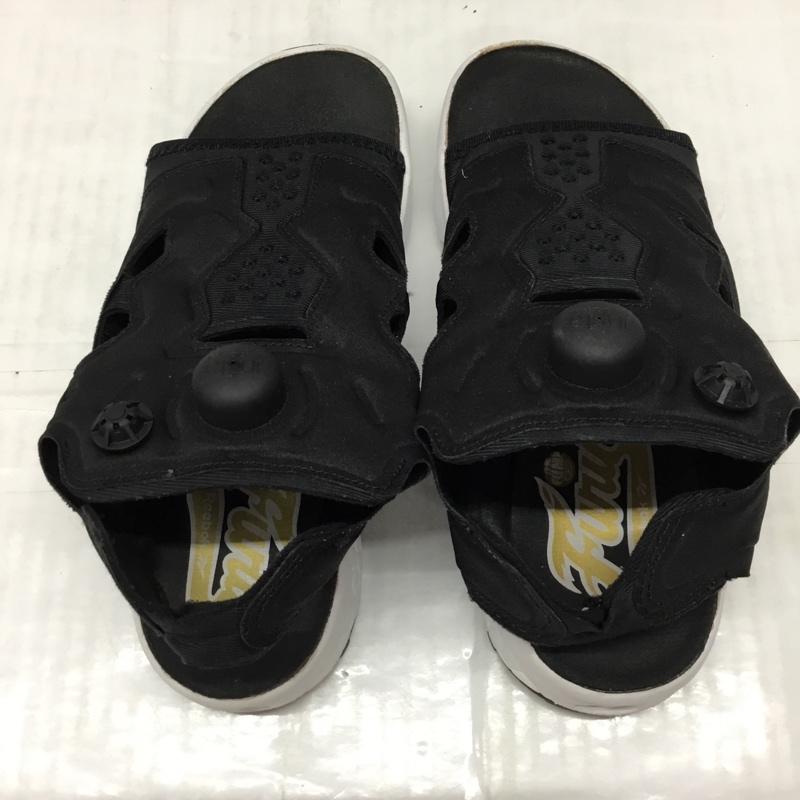 リーボック Reebok サンダル サンダル V69436 INSTAPUMP FURY SANDAL 24cm 24.0cm ロゴ、文字 黒 / ブラック / X 白 / ホワイト /  レディース USED 古着 中古 10116885
