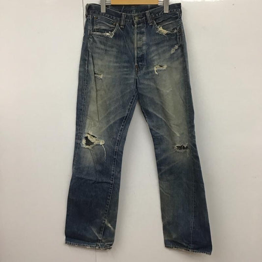 リーバイス Levi s パンツ デニム、ジーンズ デニムパンツ ストレートパンツ ダメージ加工パンツ カジュアルパンツ 36 無地 インディゴ / インディゴ /  メンズ USED 古着 中古 10109309