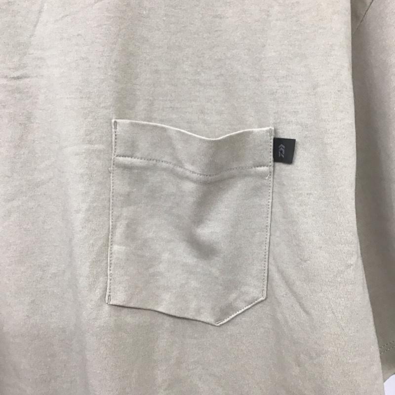 ダイワ DAIWA Tシャツ 半袖 DE-6422GR 胸ポケット green label relaxing L ワンポイント ベージュ / ベージュ /  メンズ USED 古着 中古 10117750