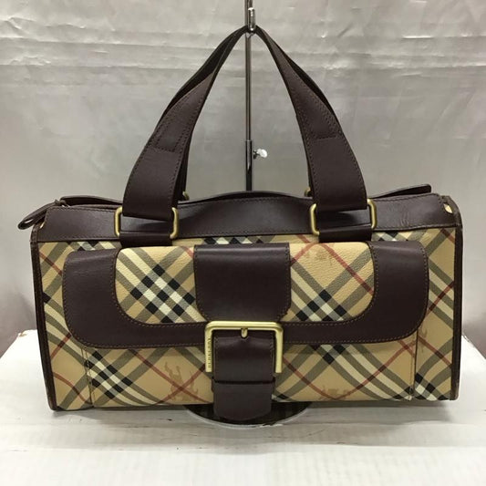 バーバリーロンドン Burberry London ハンドバッグ ハンドバッグ チェック ベージュ / ベージュ / X 茶 / ブラウン /  レディース USED 古着 中古 10113042
