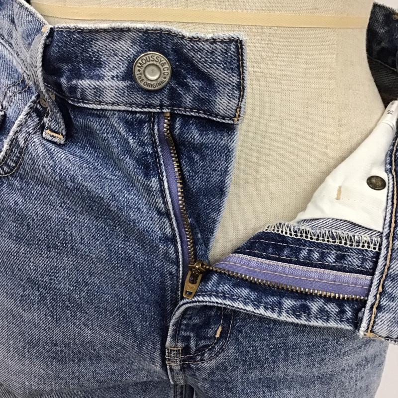 マウジー MOUSSY パンツ デニム、ジーンズ 010DAG11-5340 SIDE SLIT SLIM FLARE サイド スリット 無地 青 / ブルー /  レディース USED 古着 中古 10109713