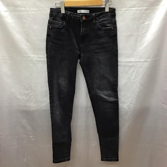 ザラ ZARA パンツ デニム、ジーンズ デニムパンツ スリムパンツ ストレッチパンツ ジーンズ 36インチ 無地 黒 / ブラック /  レディース USED 古着 中古 10118560