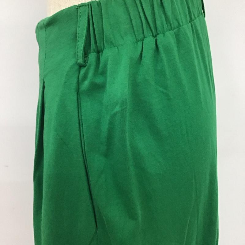 ビットコ BITTOKO ボトムス ボトムス H19152D ワイドパンツ 38 無地 緑 / グリーン /  レディース USED 古着 中古 10109465
