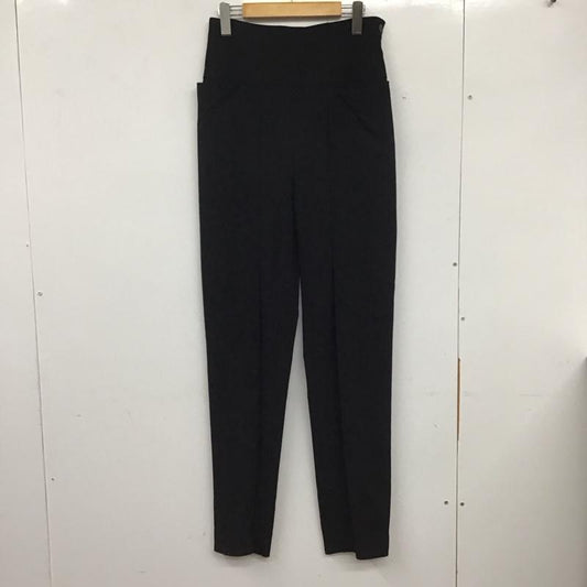エルメス HERMES パンツ スラックス スラックスパンツ ワイドパンツ センタータックパンツ ストレッチ ゴルチェ期 S 無地 黒 / ブラック /  レディース USED 古着 中古 10135089