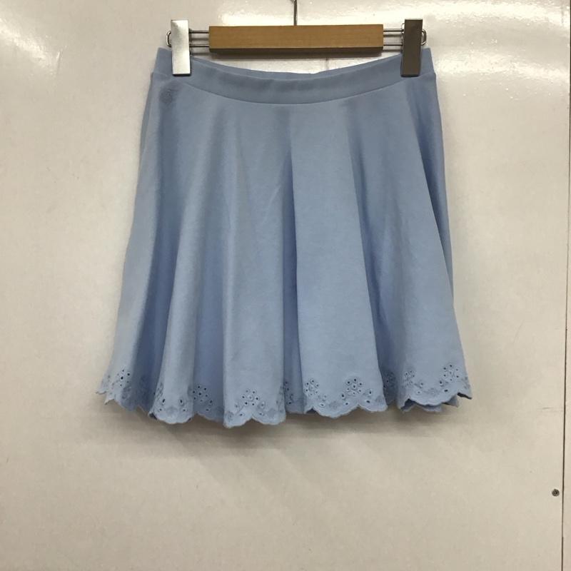 ポロラルフローレン POLO RALPH LAUREN スカート ミニスカート L 無地 水色 / ライトブルー /  ガールズ USED 古着 中古 10132810