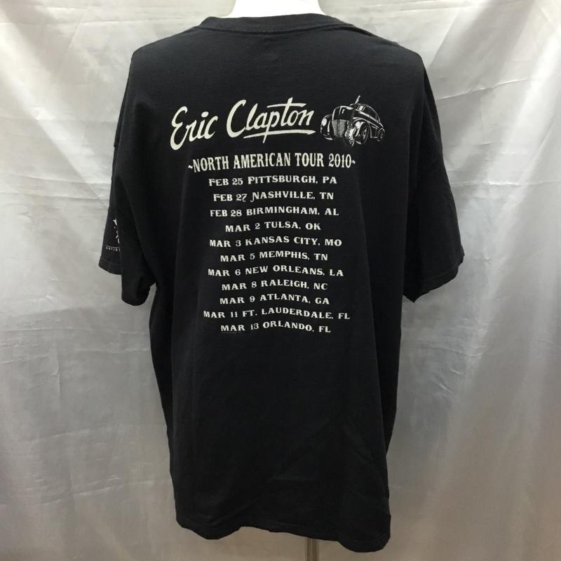 ヘインズ HANES Tシャツ 半袖 Eric Clapton 2010ツアーTシャツ 2XL プリント 黒 / ブラック /  メンズ USED 古着 中古 10117088