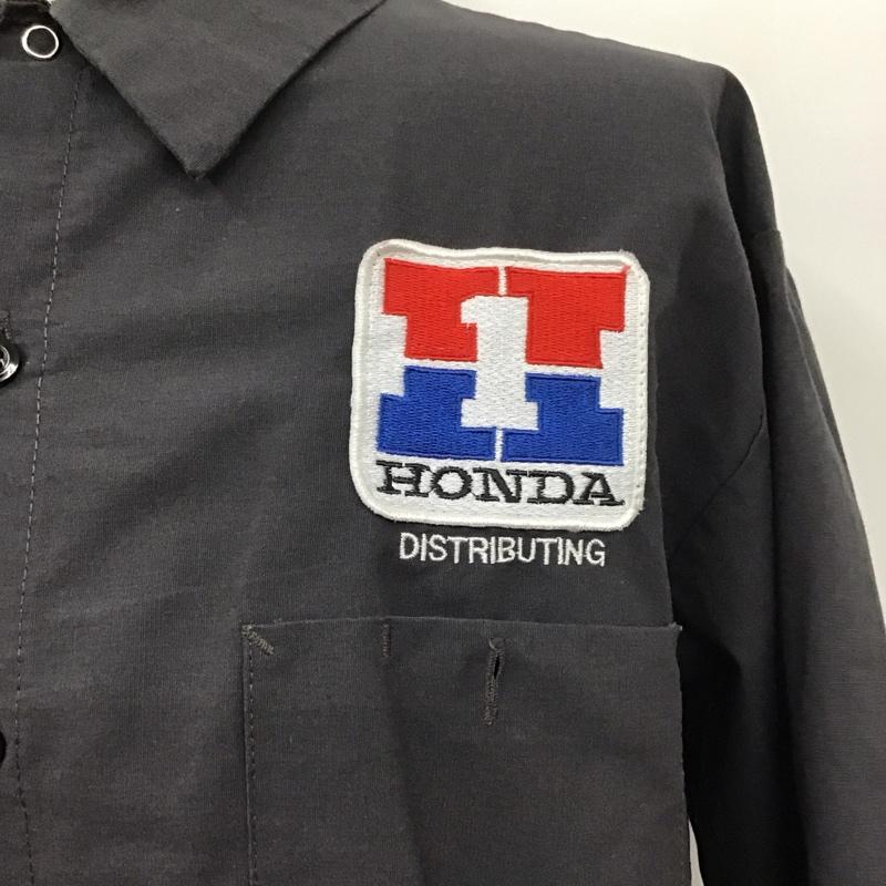 レッドキャップ RED KAP シャツ、ブラウス 半袖 SP24CH4 ワークシャツ ワッペン XL ロゴ、文字 チャコールグレー / チャコールグレー /  メンズ USED 古着 中古 10107923