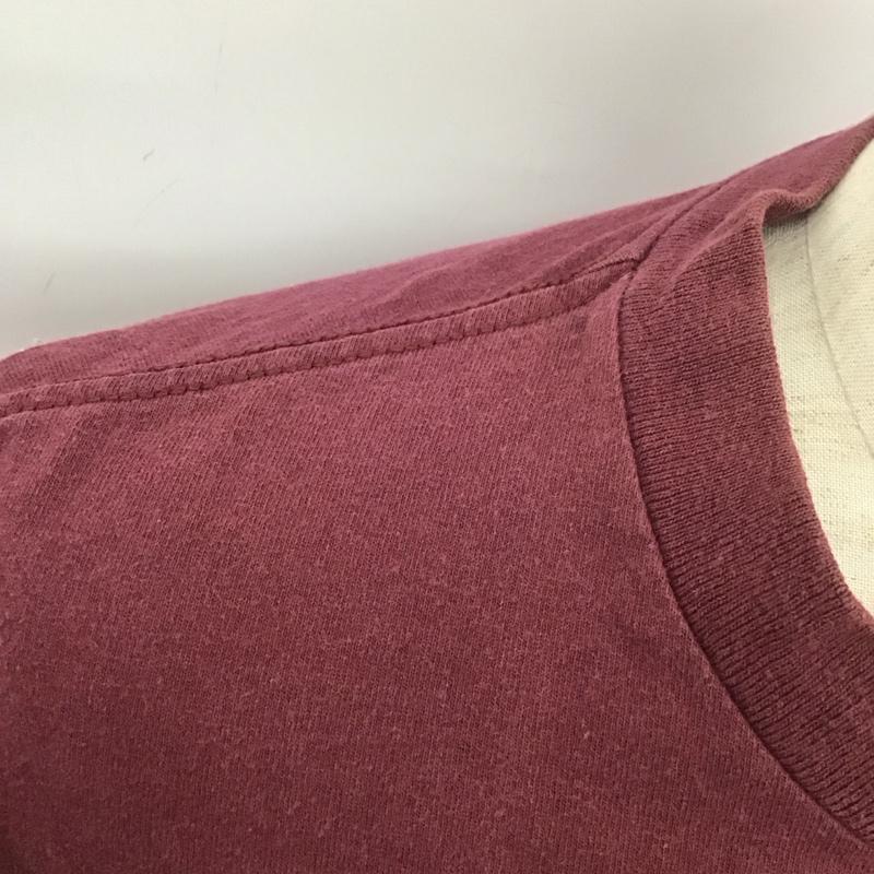 ステューシー STUSSY Tシャツ 半袖 クルーネック プリント 90年代 M ロゴ、文字 えんじ / ワインレッド /  メンズ USED 古着 中古 10107639