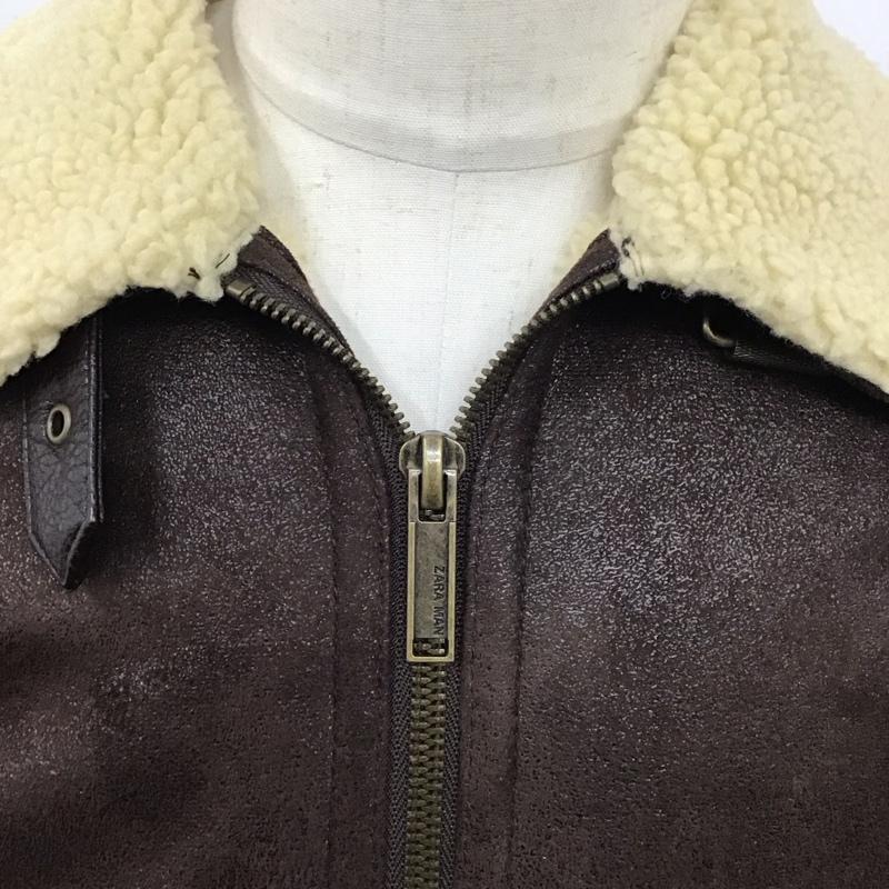 ザラメン ZARA MAN ジャケット、上着 ジャケット、ブレザー ボアジャケット アウター カジュアルジャケット カラージャケット M 無地 茶 / ブラウン /  メンズ USED 古着 中古 10123874