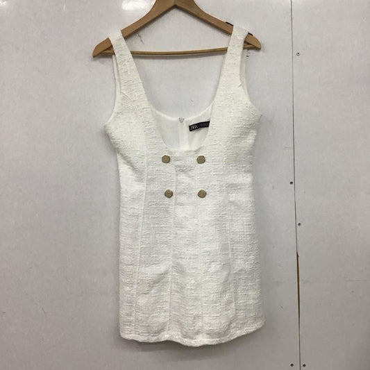 ザラ ZARA ジャンパースカート ジャンパースカート S 無地 白 / ホワイト /  レディース USED 古着 中古 10146962