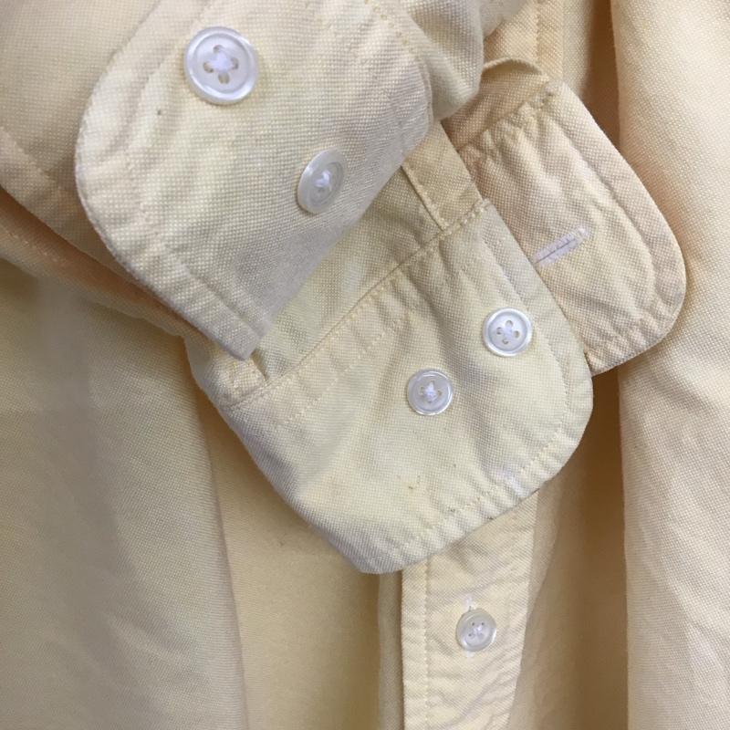 ポロバイラルフローレン Polo by RALPH LAUREN シャツ、ブラウス 長袖 長袖シャツ 無地シャツ カラーシャツ ボタンダウンシャツ M ロゴ、文字 黄 / イエロー /  メンズ USED 古着 中古 10131160
