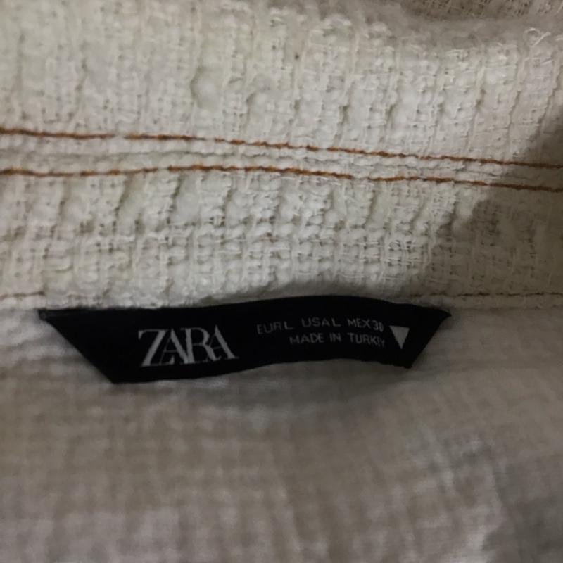 ザラ ZARA ジャケット、上着 ジャケット、ブレザー カジュアルジャケット カラージャケット アウター L 無地 白 / ホワイト /  レディース USED 古着 中古 10124583