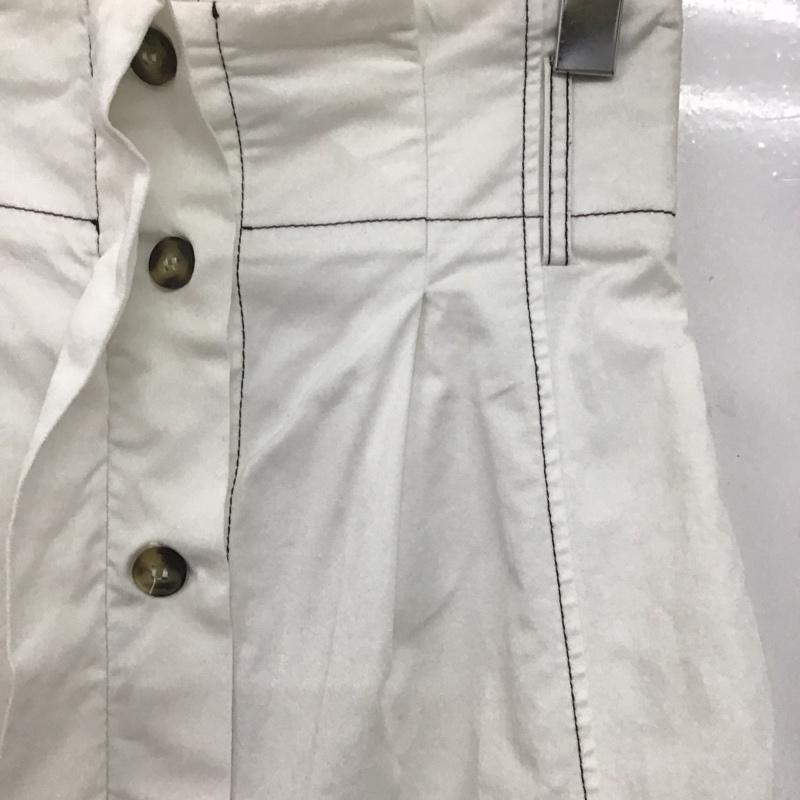 ザラ ZARA スカート ロングスカート XS 無地 白 / ホワイト /  レディース USED 古着 中古 10144035