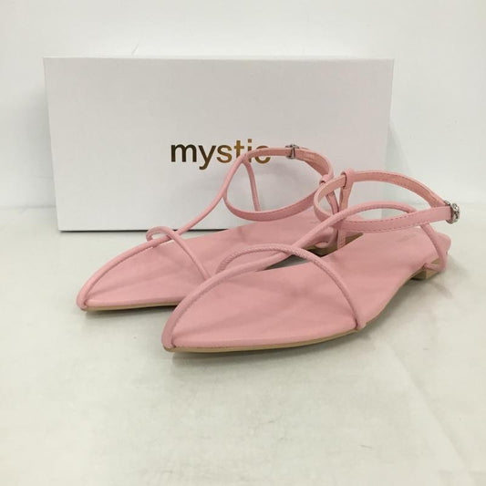 ミスティック mystic サンダル サンダル ストラップフラットサンダル 38 箱有 無地 桃 / ピンク /  レディース USED 古着 中古 10146269
