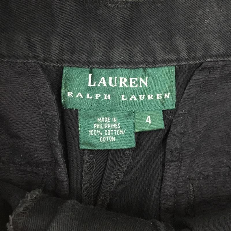ローレンラルフローレン LAUREN RALPH LAUREN パンツ ショートパンツ 4 無地 黒 / ブラック /  レディース USED 古着 中古 10110827