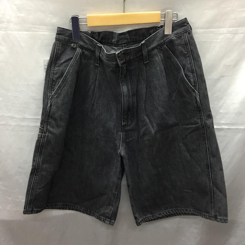 ラングラー Wrangler パンツ デニム、ジーンズ デニムパンツ ショートパンツ ハーフパンツ L 無地 黒 / ブラック /  メンズ USED 古着 中古 10121620
