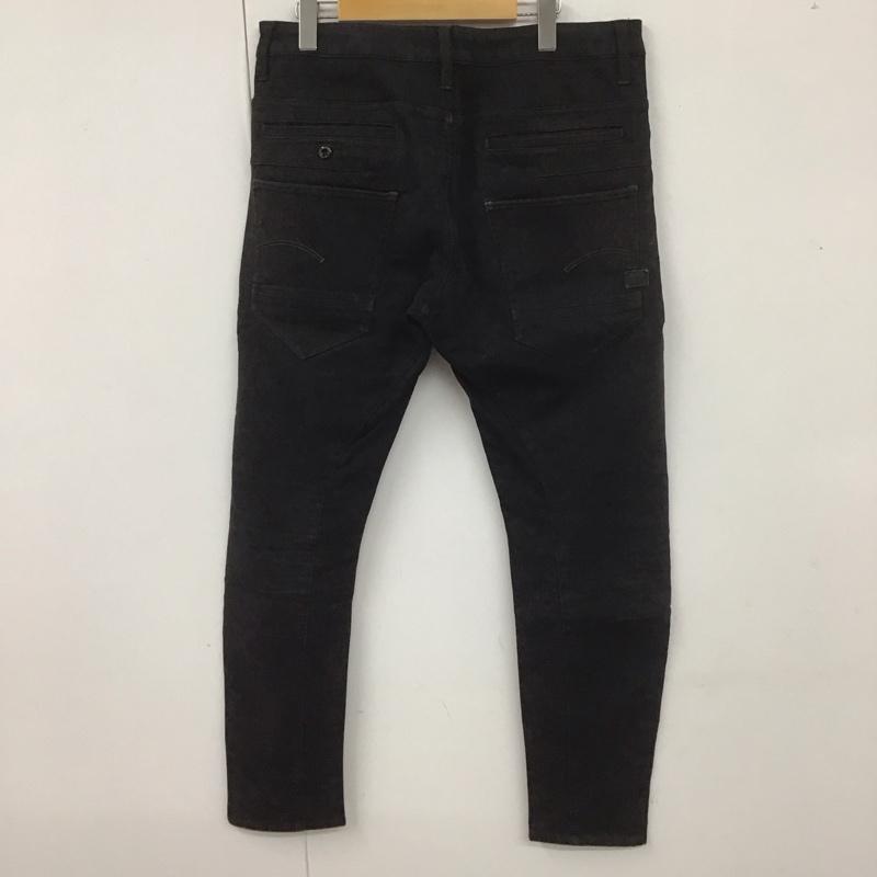 ジースターロゥ G-STAR RAW パンツ デニム、ジーンズ デニムパンツ ストレッチパンツ スリムパンツ 無地 黒 / ブラック /  メンズ USED 古着 中古 10107206