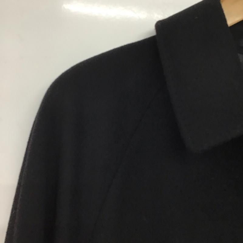 バーバリーズ BURBERRYS コート コート一般 ロングコート カラージャケット アウター 無地 黒 / ブラック /  レディース USED 古着 中古 10143614