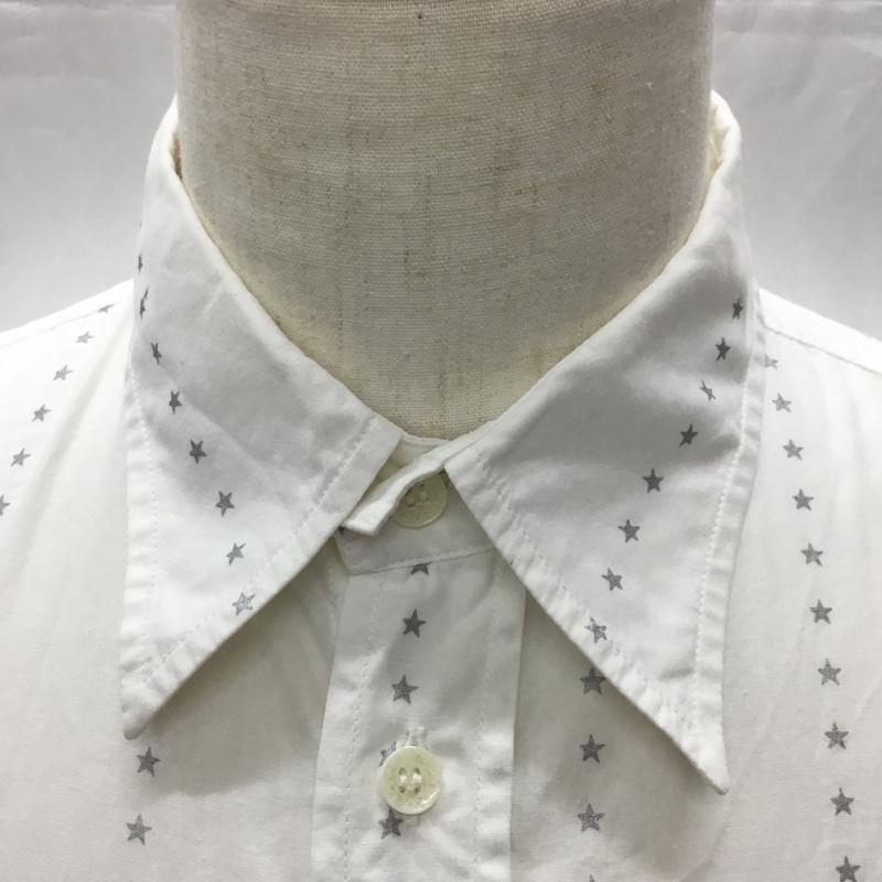 アベイシングエイプ A BATHING APE シャツ、ブラウス 半袖 S 星 白 / ホワイト /  メンズ USED 古着 中古 10113425