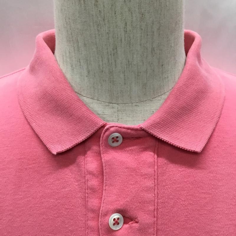 ポロバイラルフローレン Polo by RALPH LAUREN ポロシャツ 半袖 L 無地 桃 / ピンク /  メンズ USED 古着 中古 10108737