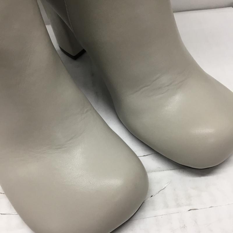 ミラオーウェン Mila Owen ブーツ ロングブーツ 09WGS214538 ラウンドロングブーツ 箱有 36 無地 灰 / グレー /  レディース USED 古着 中古 10106874