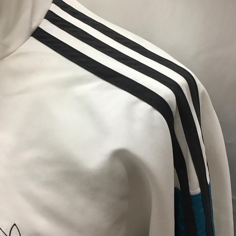 アディダス adidas ジャケット、上着 ジャンパー、ブルゾン ed6242 ナイロンジャケットアシンメトリートラックジャケットジャージ スポーツウェア L ロゴ、文字 マルチカラー / マルチカラー /  メンズ USED 古着 中古 10111809