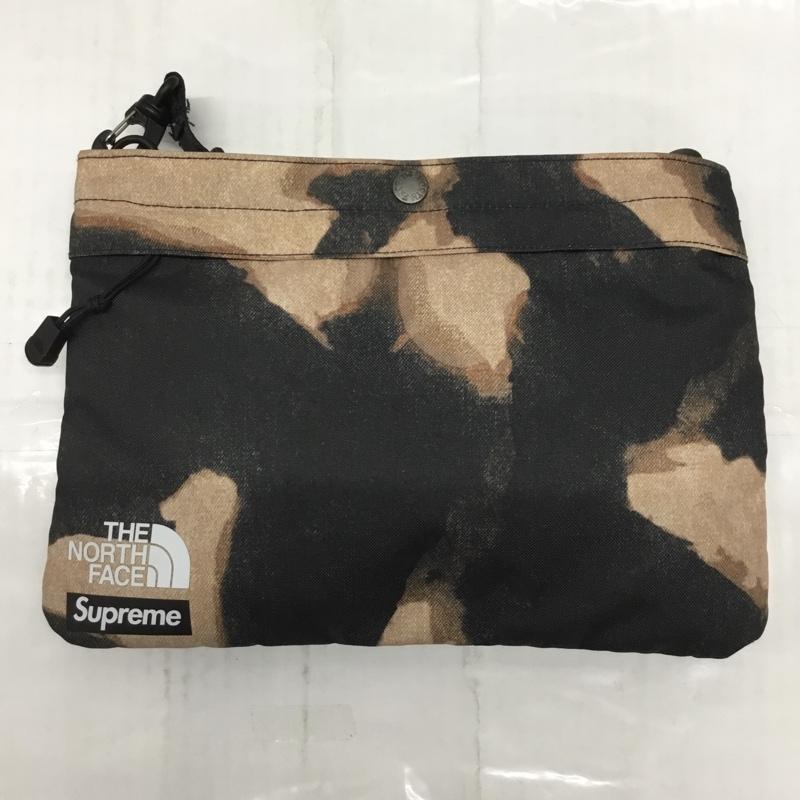 シュプリーム Supreme ショルダーバッグ ショルダーバッグ NM72154I Bleached Denim Print Shoulder Bag THE NORTH FACE サコッシュ ロゴ、文字 黒 / ブラック / X ベージュ / ベージュ /  メンズ USED 古着 中古 10106889