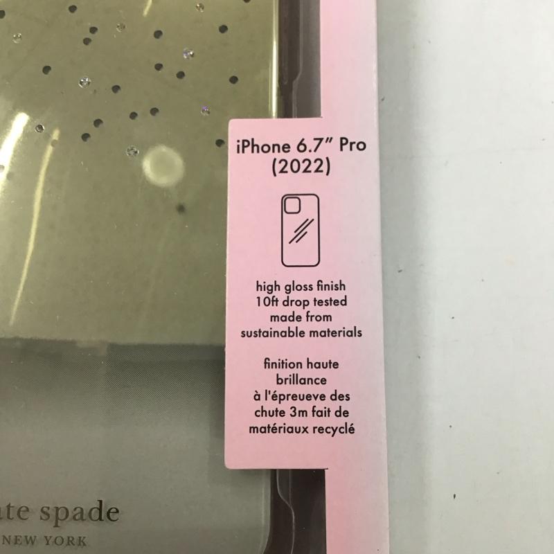 ケイトスペード Kate Spade ファッション小物 ファッション小物 KSIPH-229-MOGLD Apple iPhone 14 Pro Max iPhoneケース Gold Metallic Ombre ロゴ、文字 金 / ゴールド /  レディース USED 古着 中古 10124299