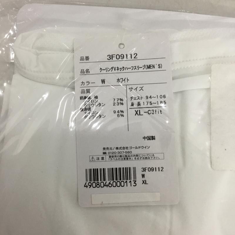 古着 USED Tシャツ 半袖 C3fit 3F09112 クーリング Vネックハーフスリーブ XL ワンポイント 白 / ホワイト /  メンズ USED 古着 中古 10132869