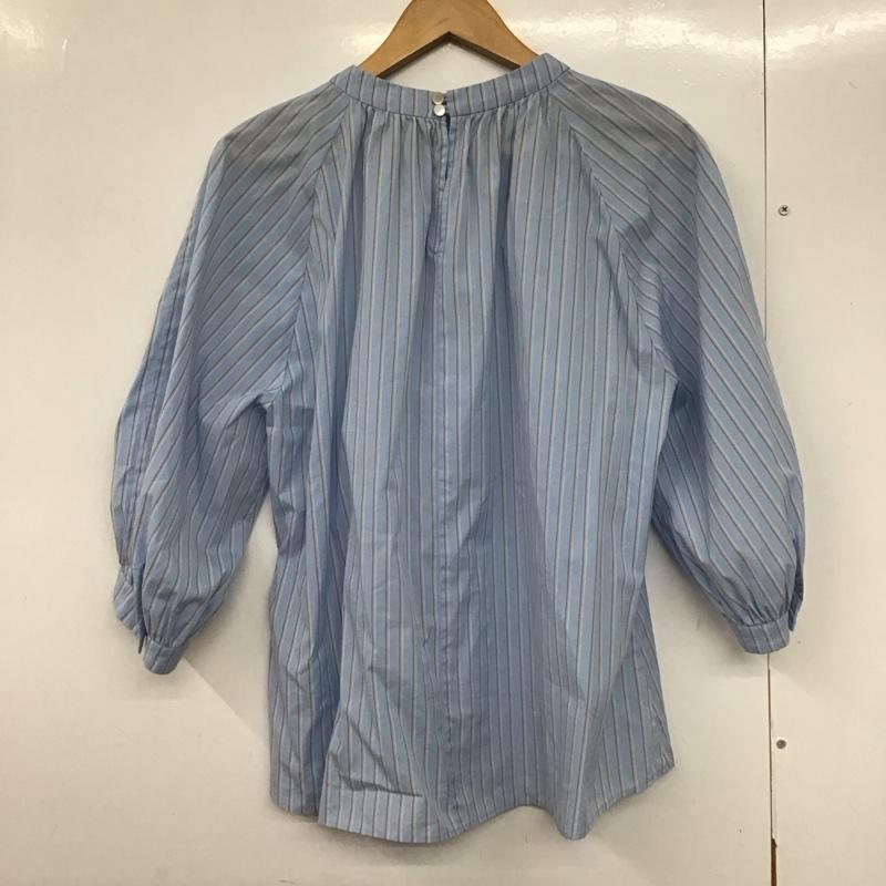 グリーンレーベルリラクシング green label relaxing シャツ、ブラウス 長袖 長袖シャツ ストライプシャツ ストライプ 水色 / ライトブルー /  レディース USED 古着 中古 10142691