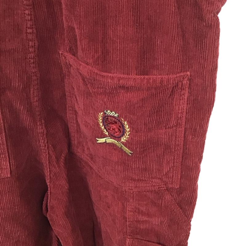 トミー ジーンズ TOMMY JEANS サロペット・オーバーオール サロペット、オーバーオール 90s コーデュロイ 無地 えんじ / ワインレッド /  メンズ USED 古着 中古 10130623