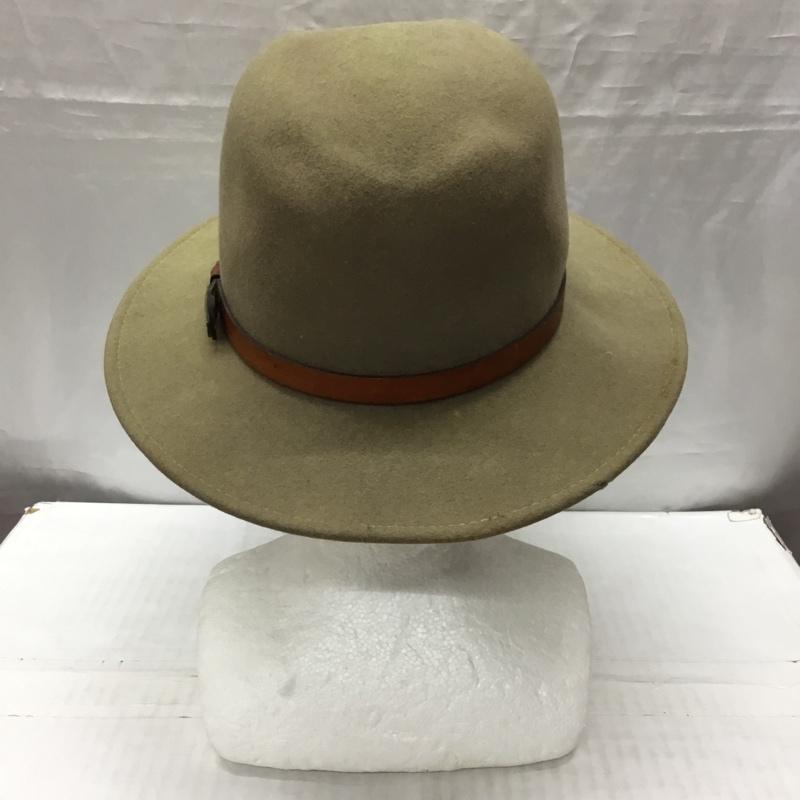 エディーバウアー Eddie Bauer 帽子 ハット WPL5923 ウール 中折れハット フェルトハット USA製 ロゴ、文字 ベージュ / ベージュ /  メンズ USED 古着 中古 10119106