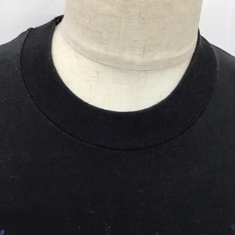 古着 USED カットソー 長袖 長袖カットソー クルーネックカットソー ロングスリーブカットソー プリントTシャツ プリント 黒 / ブラック /  メンズ USED 古着 中古 10116556