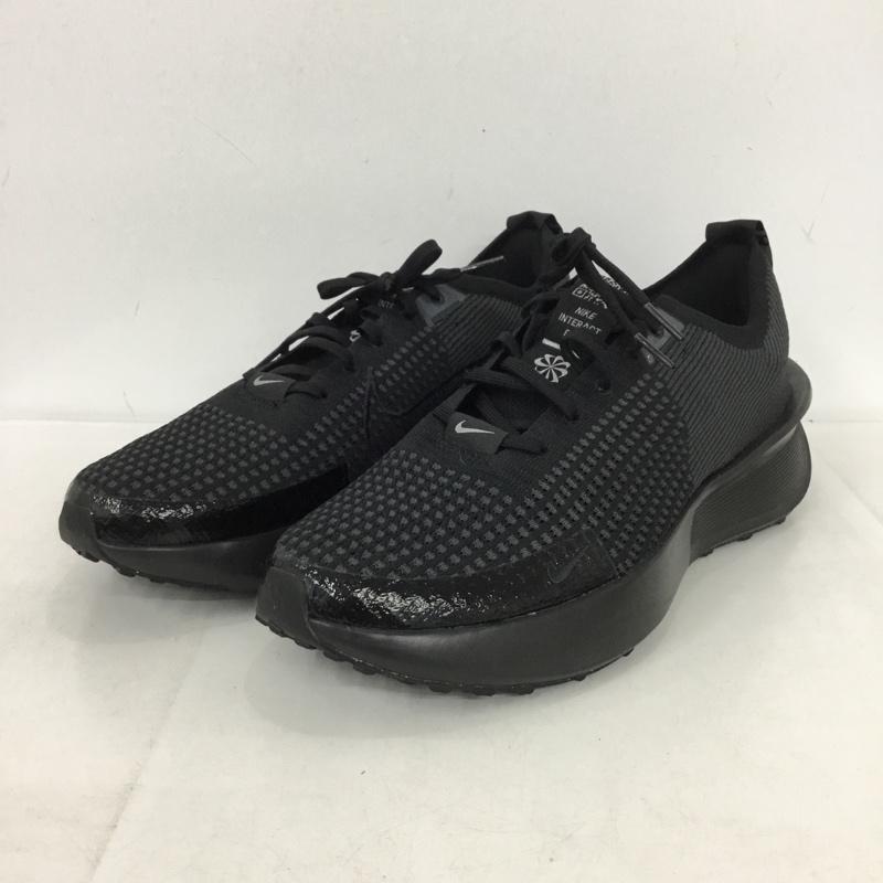 ナイキ NIKE スニーカー スニーカー FQ7769-001 ランニングシューズ Interact Run 28cm 28.0cm ロゴ、文字 黒 / ブラック /  メンズ USED 古着 中古 10149999