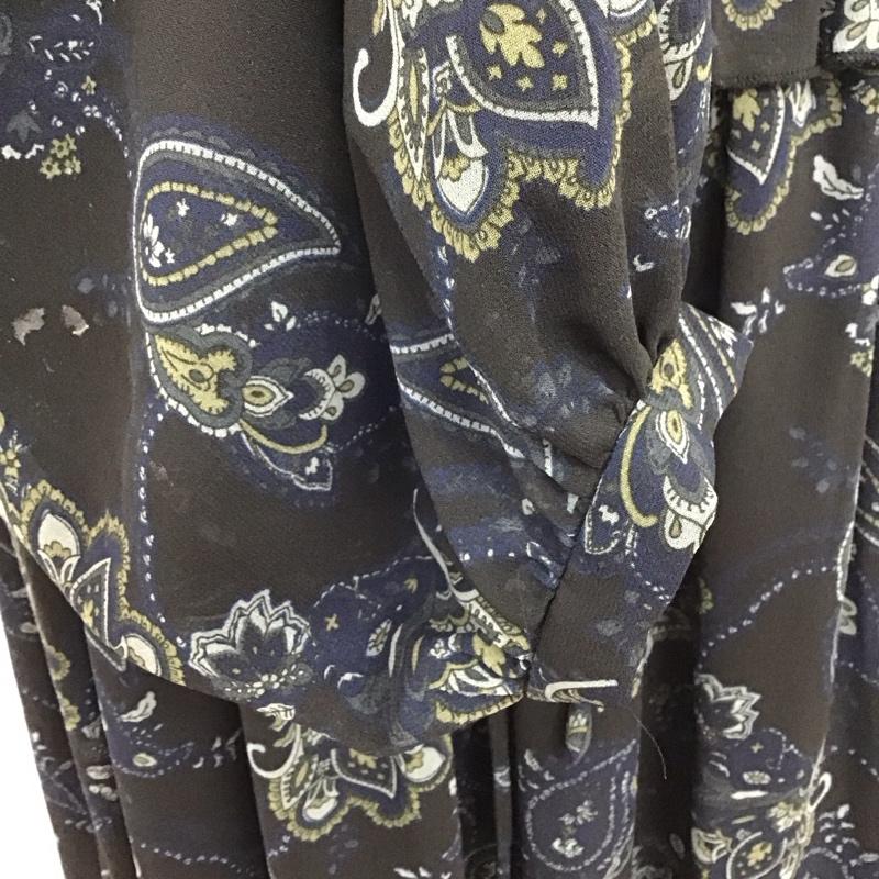 マウジー MOUSSY ワンピース ロングスカート 010dsh30-0510 長袖ロングワンピース フレアスカート 総柄 2 プリント マルチカラー / マルチカラー /  レディース USED 古着 中古 10118561