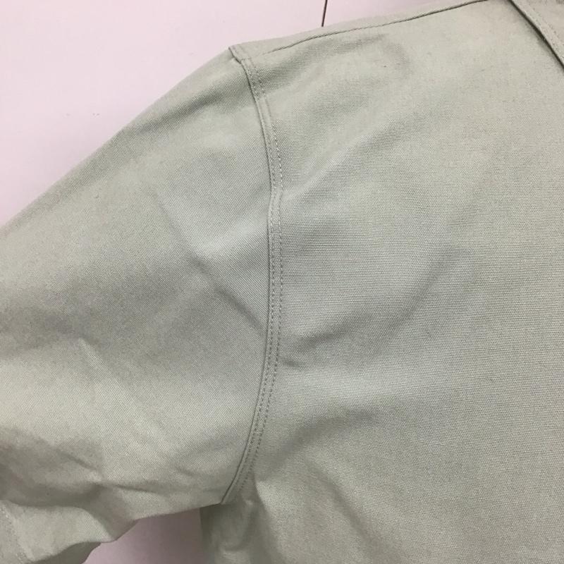 ナイキ NIKE カットソー 半袖 DM5284-017 AS M NSW NIKE OVERSHIRT ハーフジップ M ロゴ、文字 薄緑 / ライトグリーン /  メンズ USED 古着 中古 10119831