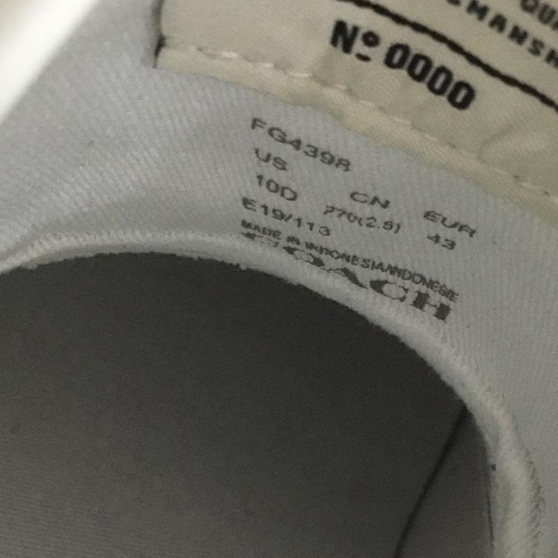 コーチ COACH スニーカー スニーカー FG4398 ハイカット EU43 無地 白 / ホワイト /  メンズ USED 古着 中古 10141584