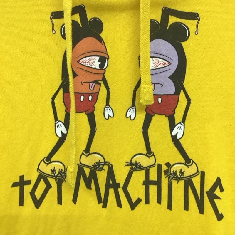 トイ マシーン TOY MACHINE パーカー 長袖 S プリント 黄 / イエロー /  レディース USED 古着 中古 10148598