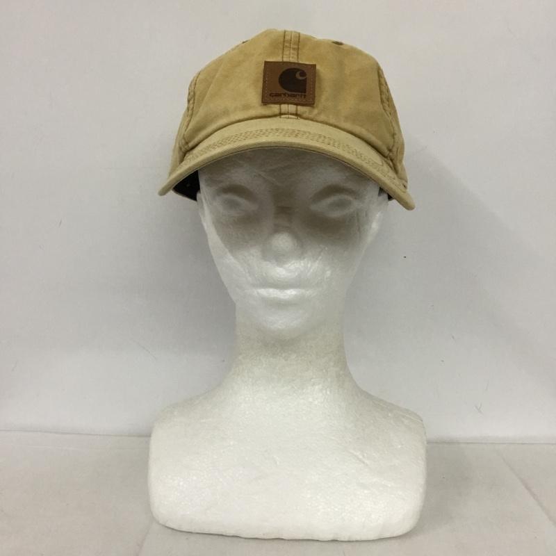 カーハート Carhartt 帽子 キャップ 100141 コットン ロゴ、文字 ベージュ / ベージュ /  メンズ USED 古着 中古 10131950