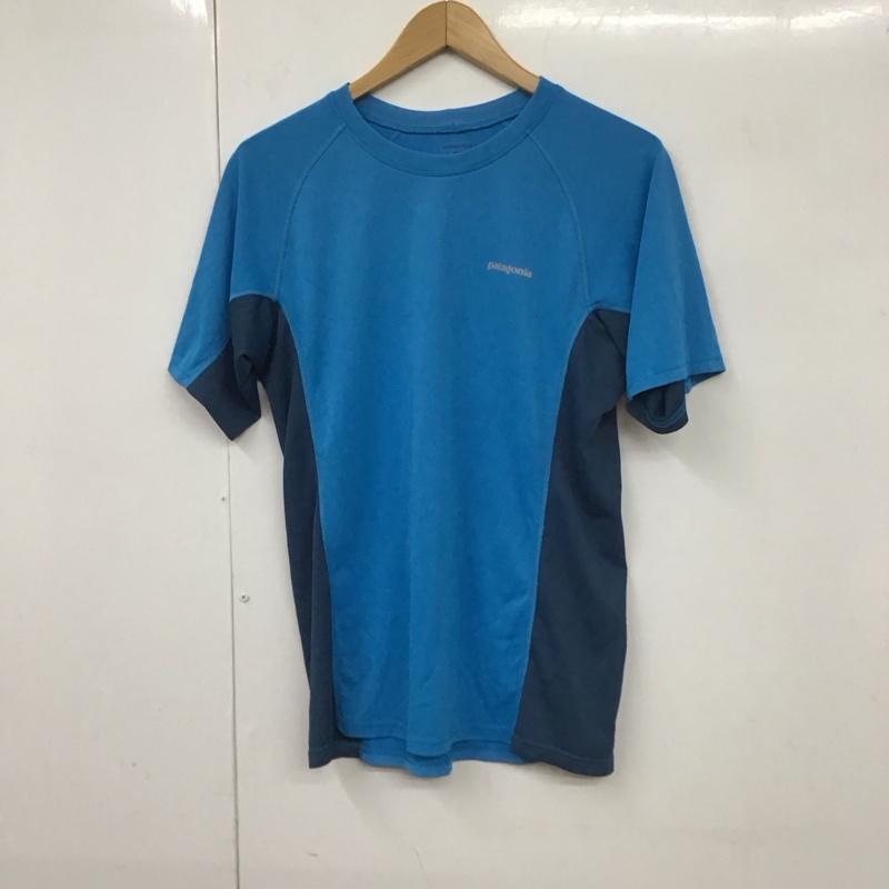 パタゴニア patagonia Tシャツ 半袖 半袖カットソー プリントTシャツ クルーネックカットソー S ロゴ、文字 青 / ブルー / X 紺 / ネイビー /  メンズ USED 古着 中古 10130464