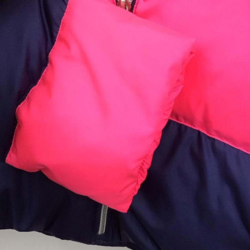 ポロラルフローレン POLO RALPH LAUREN ジャケット、上着 ダウンジャケット XL 無地 紺 / ネイビー / X 桃 / ピンク /  ガールズ USED 古着 中古 10132407