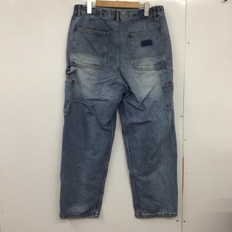 ノーティカ NAUTICA パンツ デニム、ジーンズ デニムパンツ ワイドパンツ カジュアルパンツ ダブルニー L ロゴ、文字 インディゴ / インディゴ /  メンズ USED 古着 中古 10148332