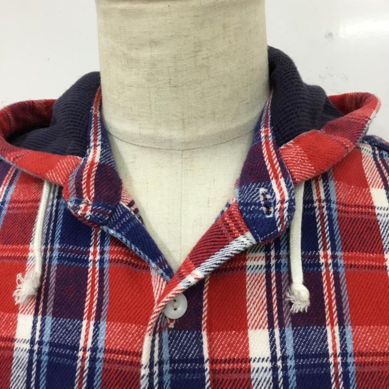 スタンダード カリフォルニア STANDARD CALIFORNIA シャツ、ブラウス 長袖 長袖シャツ フード付きシャツ チェックシャツ S チェック マルチカラー / マルチカラー /  メンズ USED 古着 中古 10117583