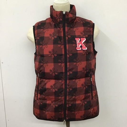 カッパ Kappa ベスト ベスト M プリント 赤 / レッド /  レディース USED 古着 中古 10128363