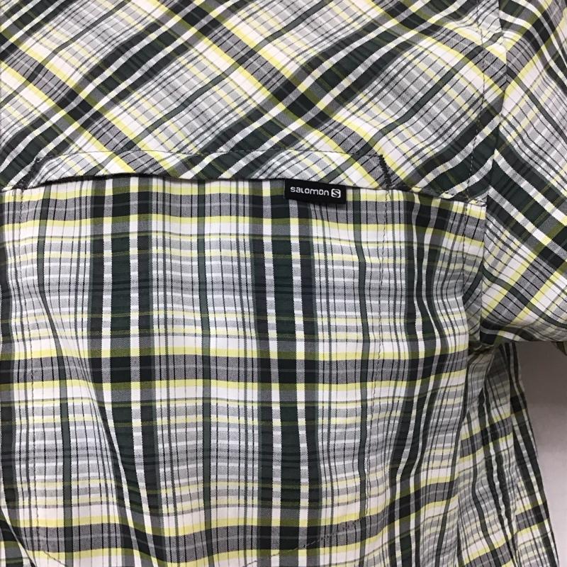 サロモン SALOMON シャツ、ブラウス 半袖 半袖シャツ カラーシャツ 半袖カットソー チェックシャツ S チェック マルチカラー / マルチカラー /  メンズ USED 古着 中古 10112818