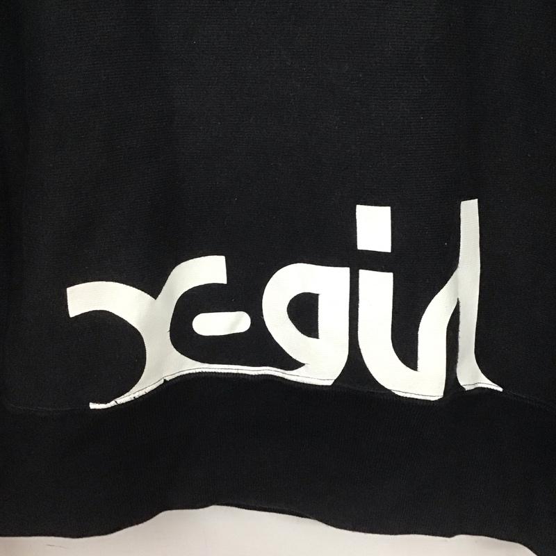 エックスガール X-girl パーカー 長袖 長袖パーカー プルオーバーパーカー スウェット チャンピオン S 無地 黒 / ブラック /  レディース USED 古着 中古 10142648