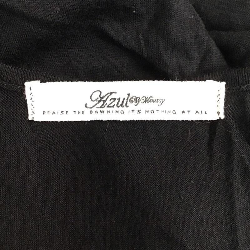 アズールバイマウジー AZUL BY MOUSSY ワンピース ロングスカート フレンチスリーブ M 無地 黒 / ブラック /  レディース USED 古着 中古 10115425