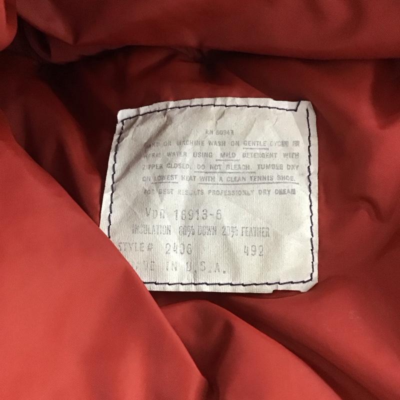古着 USED ベスト ベスト ダウンベスト ノースリーブ 前ボタンベスト 古着 80s M 無地 インディゴ / インディゴ /  メンズ USED 古着 中古 10139311