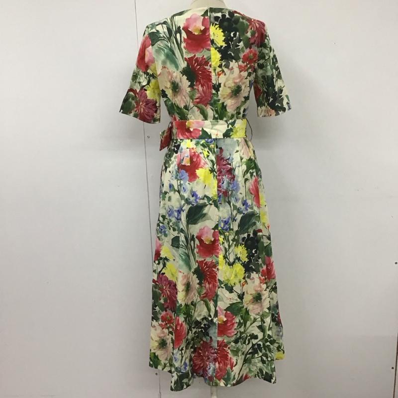 ザラ ZARA ワンピース ロングスカート 2313 717 330 半袖 ボートネック XS 花柄 マルチカラー / マルチカラー /  レディース USED 古着 中古 10111060