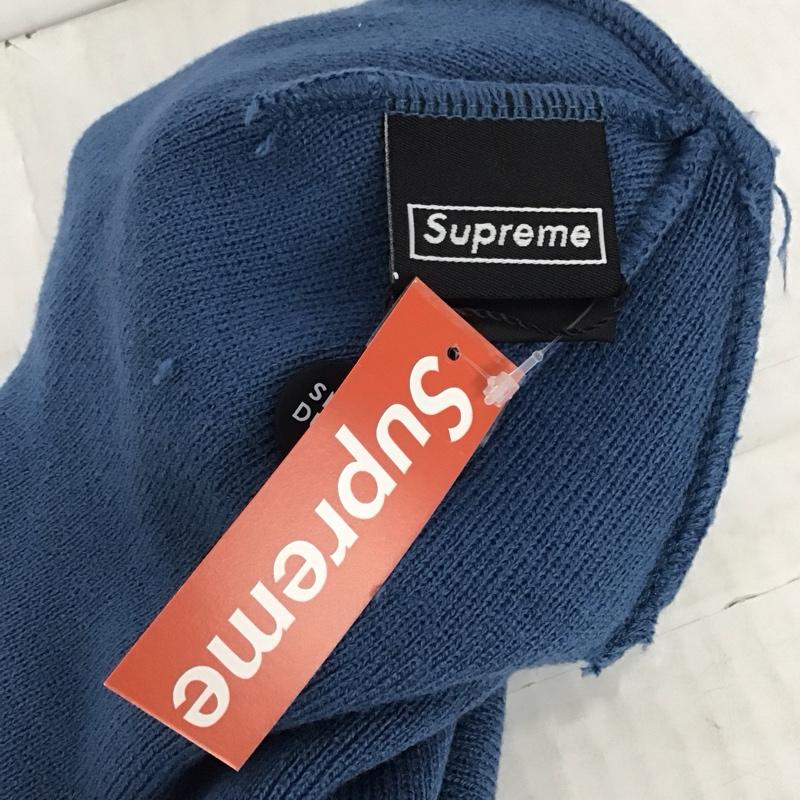 シュプリーム Supreme 帽子 ニット帽 NEW ERA BOX LOGO BEANIE タグ付き ロゴ、文字 青 / ブルー /  メンズ USED 古着 中古 10115067